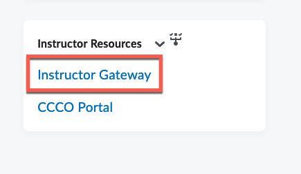 D2L instructor gateway link