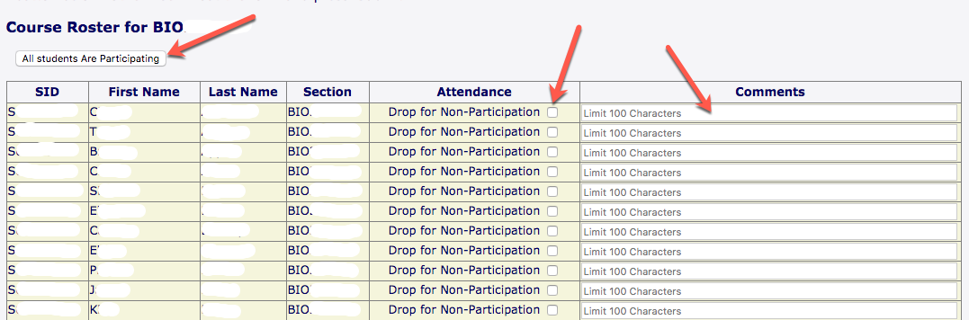 Attendance Register