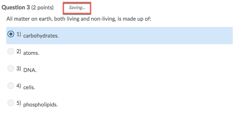 D2L Saving Quiz Answer