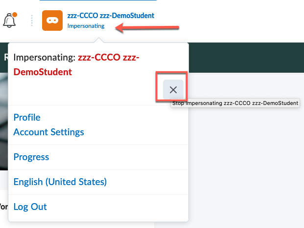 D2L stop impersonating
