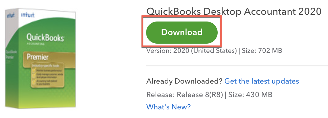 QuickBooks Desktop Accountant 2020