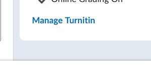 manage turnitin