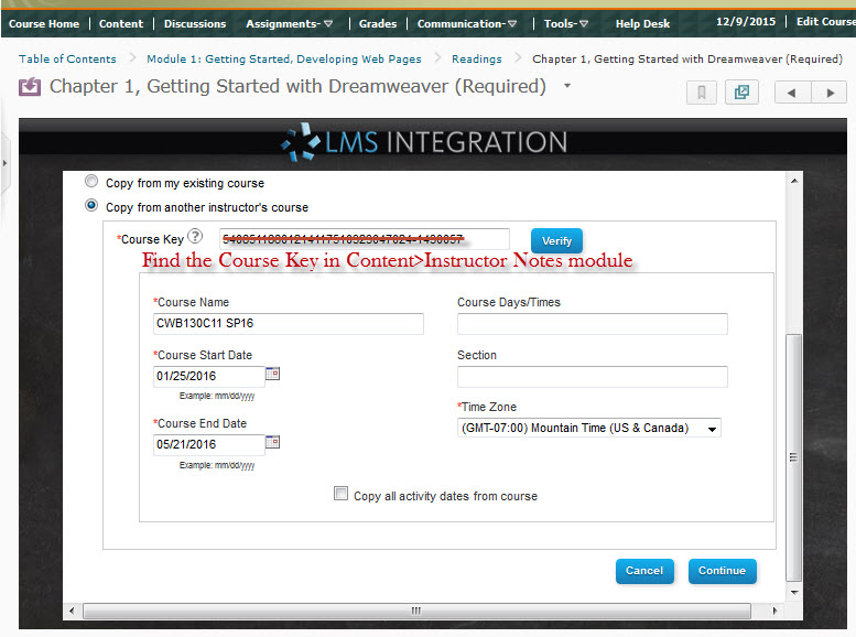 Cengage MindTapInstructor Setup Guide