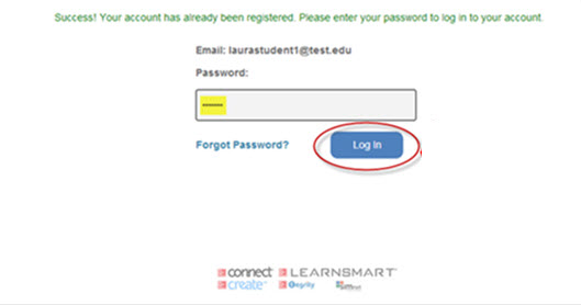 mcgraw hill connect student registration finance 3400