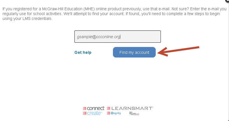 mcgraw hill connect student registration info