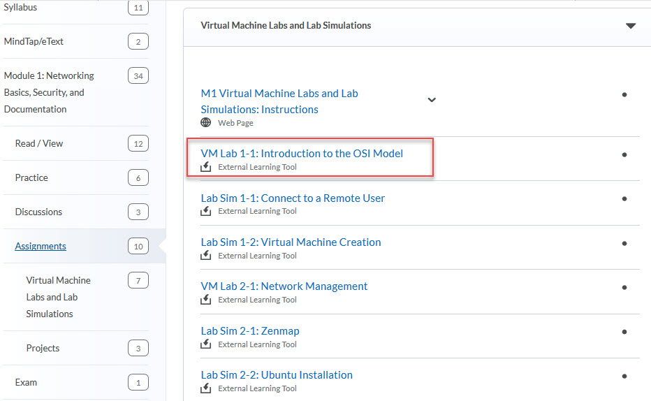 External Learning Tool Example