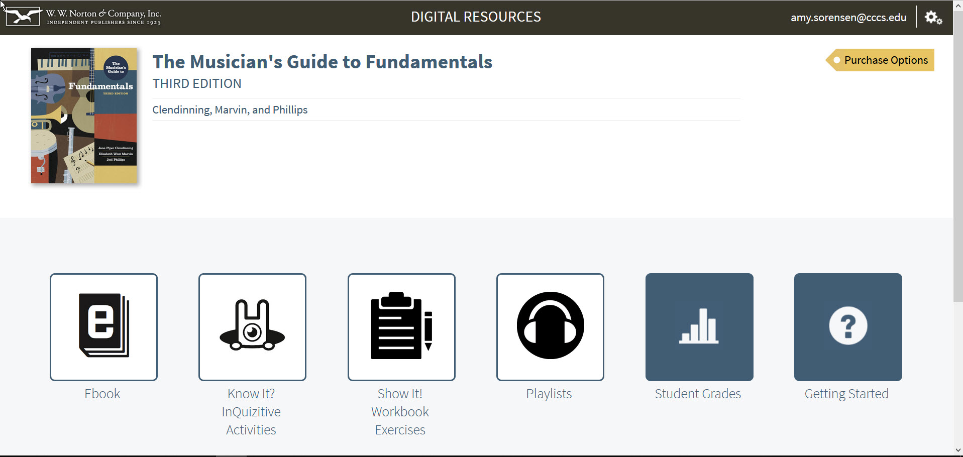 Norton Digital Resources Window